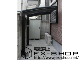 のサイクルポート・駐輪場 カーブパークシグマIII オープンタイプ 積雪〜20cm対応 施工例