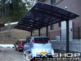 のカーポート カーブポートシグマII  縦連棟タイプ  積雪〜20cm対応 施工例