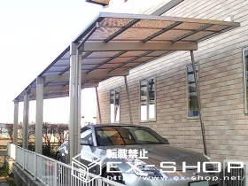 のカーポート サーフポートIII   縦連棟タイプ  積雪〜20cm対応 施工例