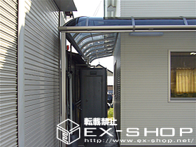 のテラス屋根 ライザーテラスR型 連棟 テラスタイプ  積雪〜20cm対応 施工例