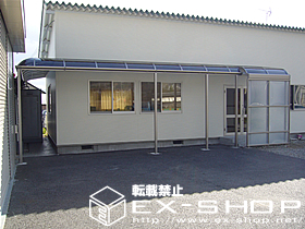 のテラス屋根 ライザーテラス R型 単体 テラスタイプ 積雪〜20cm対応 施工例