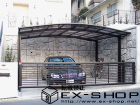 のカーポート カーブポートシグマII  ワイドタイプ  積雪〜20cm対応 施工例