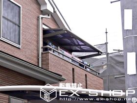 のバルコニー・ベランダ屋根 ライザーテラスII F型  単体  ルーフタイプ  積雪〜20cm対応 施工例