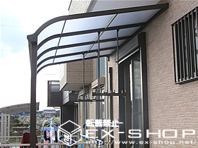 のテラス屋根 ライザーテラス R型  単体 テラスタイプ  積雪〜20cm対応 施工例