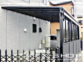 のカーポート アルファテラス F型  テラス屋根タイプ  積雪〜20cm対応 施工例