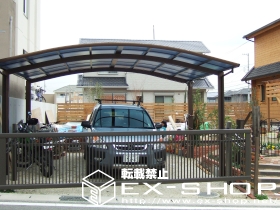 のカーゲート ワイドオーバードアR2型 手動式 施工例