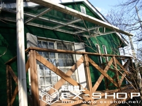 のテラス屋根 ライザーテラスII R型 単体 テラスタイプ 積雪〜20cm対応 施工例