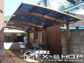 のカーポート カーブポートシグマII  縦連棟タイプ  積雪〜20cm対応 施工例