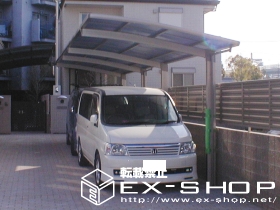 のカーポート カーブポートシグマII  縦連棟タイプ  積雪〜20cm対応 施工例