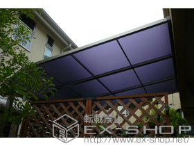 のテラス屋根 ライザーテラスII  R型 テラスタイプ 単体 積雪〜20cm対応 施工例