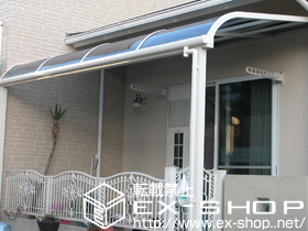 のテラス屋根 ライザーテラスII R型 単体 テラスタイプ 積雪〜20cm対応 施工例