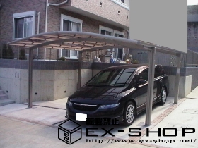 のカーポート カーブポートシグマII  ワイドタイプ  積雪〜20cm対応 施工例