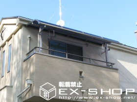 のバルコニー・ベランダ屋根 ライザーテラス R型 単体  屋根タイプ  積雪〜20cm対応 施工例