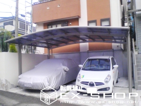 のカーポート カーブポートシグマII  ワイドタイプ  積雪〜20cm対応 施工例