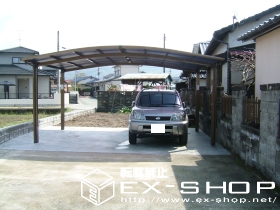 のカーポート カーブポートシグマII  ワイドタイプ  積雪〜20cm対応 施工例