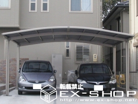 のカーポート カーブポートシグマII  ワイドタイプ  積雪〜20cm対応 施工例