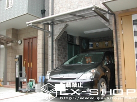 のテラス屋根 ライザーテラス R型 単体 テラスタイプ  積雪〜20cm対応 施工例