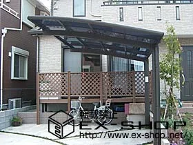 LIXIL リクシル(トステム)のカーポート カーブポートシグマII  積雪～20cm対応 施工例