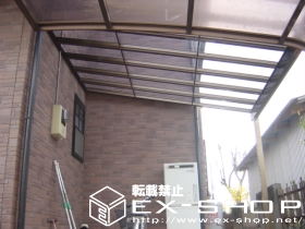 のテラス屋根 アルファテラス F型 単体 テラスタイプ  積雪〜20cm対応 施工例