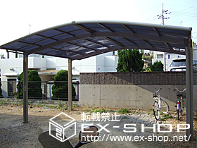 のカーポート カーブポートシグマII  M合掌タイプ 積雪〜20cm対応 施工例