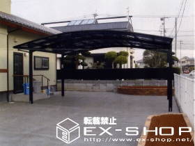 のカーポート カーブポートシグマII  ワイドタイプ  積雪〜20cm対応 施工例