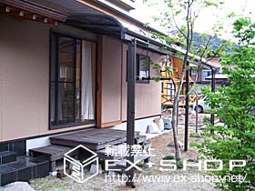 のテラス屋根 アルファテラスRB型  単体 テラスタイプ  積雪〜20cm対応 施工例