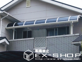 のバルコニー・ベランダ屋根 アルファテラス RA型 単体  屋根タイプ  積雪〜20cm対応 施工例