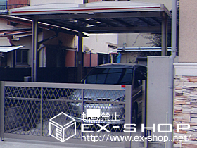 のカーポート キューブポートプラス　ワイド 施工例