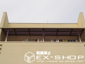 のバルコニー・ベランダ屋根 ライザーテラス R型 連棟  屋根タイプ  積雪〜20cm対応 施工例