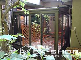 のテラス囲い・サンルーム ほせるんです?F型　床納まり　600タイプ 施工例