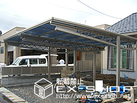 のカーポート レジェンドα　横連棟セット 施工例