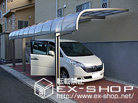 のカーポート テールポートシグマ  縦延長タイプ  積雪〜20cm対応 ＋ 収納式補助柱 施工例