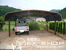 のカーポート テールポートシグマ  ワイドタイプ  積雪〜20cm対応 施工例