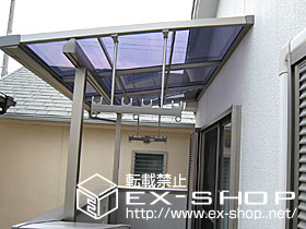 のバルコニー・ベランダ屋根 ライザーテラス II F型 単体  屋根タイプ  積雪〜20cm対応 施工例