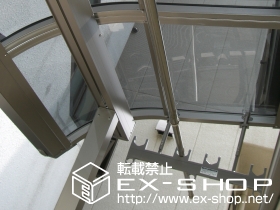 のバルコニー・ベランダ屋根 ライザーテラスII R型 単体  屋根タイプ  積雪〜20cm対応 施工例