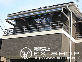 のバルコニー・ベランダ屋根 ライザーテラス II R型  単体  ルーフタイプ  積雪〜20cm対応 施工例