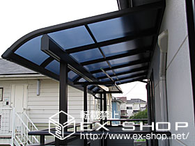 のバルコニー・ベランダ屋根 プリミテラス　+　面格子（縦格子・ラチス格子） × ５カ所 施工例