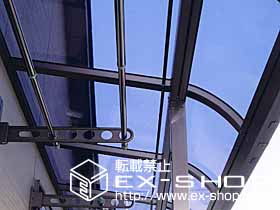 のバルコニー・ベランダ屋根 ライザーテラスII R型 連棟 屋根タイプ  積雪〜20cm対応 施工例