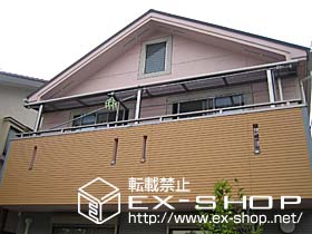 のバルコニー・ベランダ屋根 ライザーテラス II F型 単体  屋根タイプ  積雪〜20cm対応 施工例