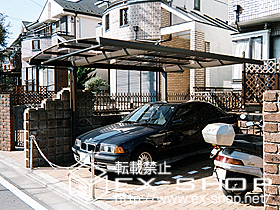 のカーポート キューブポートレギュラー　基本 施工例