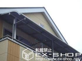 のバルコニー・ベランダ屋根 ライザーテラスII R型 連棟  屋根タイプ  積雪〜20cm対応 施工例