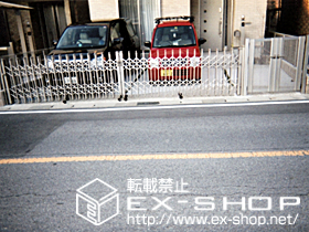 の門扉 エクスライン門扉E2型　両開き 施工例