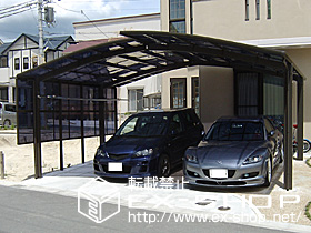のカーポート カーブポートシグマIII  M合掌タイプ  積雪〜20cm対応 施工例