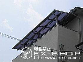 のバルコニー・ベランダ屋根 ライザーテラス F型 連棟  屋根タイプ  積雪〜20cm対応 施工例