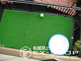 のバルコニー アクトステージ A型 太格子タイプ　柱立て式 施工例