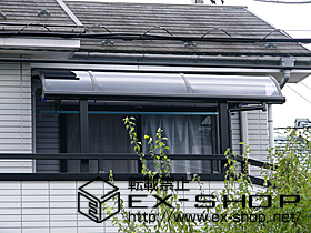 のバルコニー・ベランダ屋根 ライザーテラス II R型  単体  屋根タイプ  積雪〜20cm対応 施工例