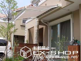 のオーニング・日よけ エクスショップオリジナル！彩鳥C型　電動式 施工例