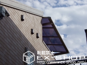 のバルコニー・ベランダ屋根 ライザーテラス? F型 600タイプ 単体 ルーフタイプ 施工例