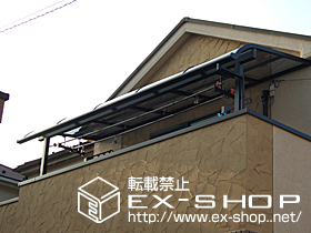 のバルコニー・ベランダ屋根 ライザーテラス II R型 単体  屋根タイプ  積雪〜20cm対応 施工例