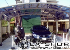 のカーポート テールポートシグマ ワイド ロング柱23仕様 施工例